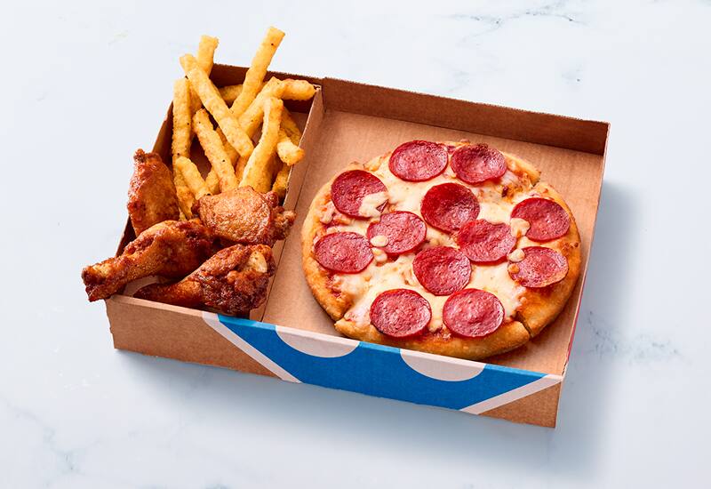 Mini Pizza Pepperoni Party + 2 accompagnements