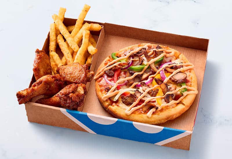Mini Pizza Chicken Kebab + 2 accompagnements