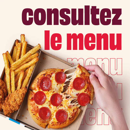 Consultez le menu